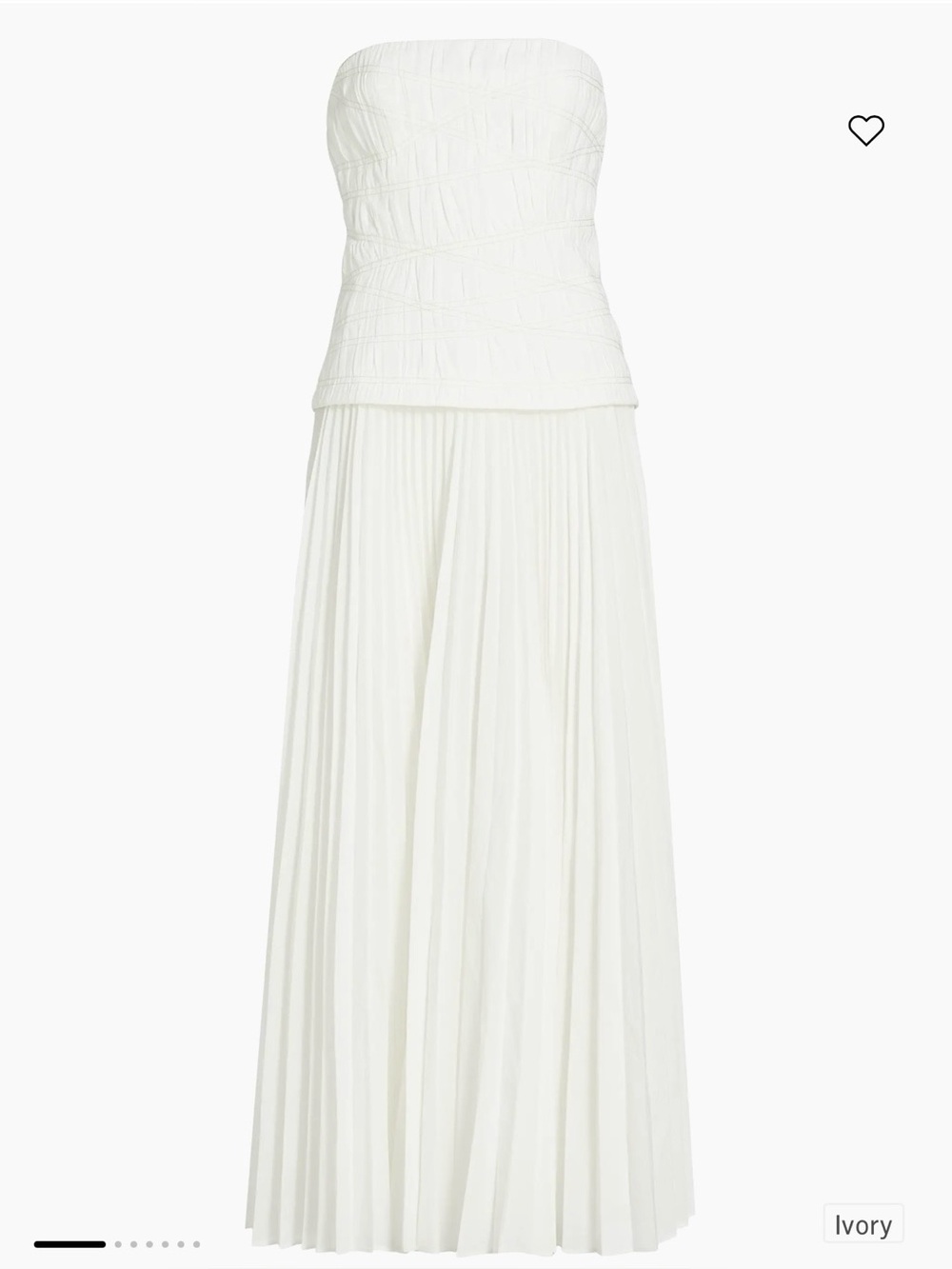 Acler Bristol Dress in Ivory - Picture 3 of 4